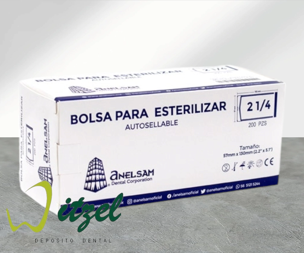 2 1/4 * 4 bolsa para esterilizar Anelsam